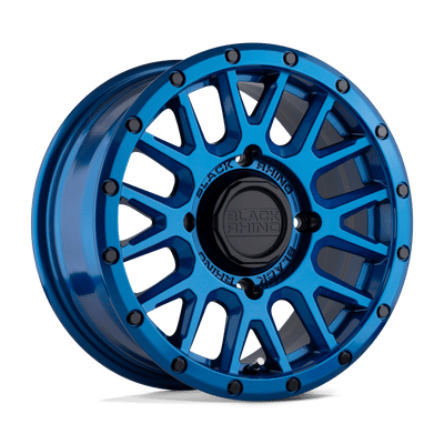 Black Rhino Powersports LA PAZ UTV 14x7 +36mm Blue with Black Bolts