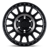 Black Rhino SANDSTORM 17x8 +35mm Semi Gloss Black with Machined Dark Tint Ring