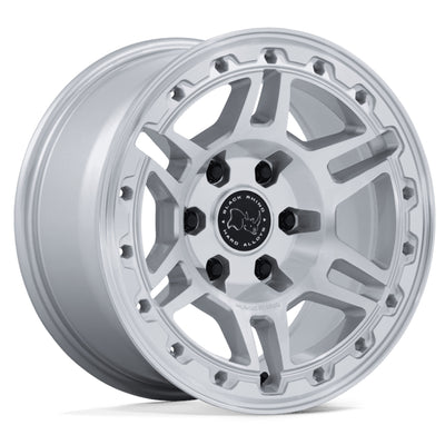 Black Rhino Vanguard Silver Machined Wheel