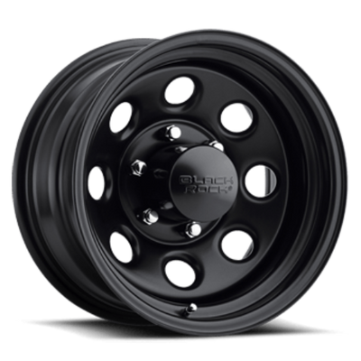 Black Rock Soft 8 Matte Black Wheel