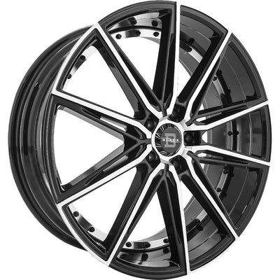 Blade Luxury Barrett Black Machined Wheel
