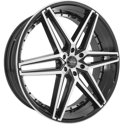 Blade Luxury Bendetta 6 Black Machined Wheel