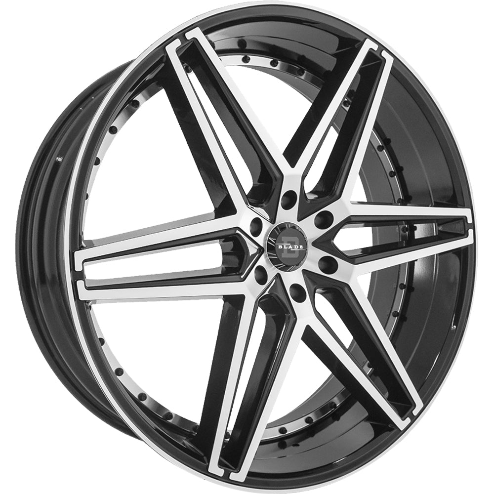 Blade Luxury Bendetta 6 Black Machined Wheel