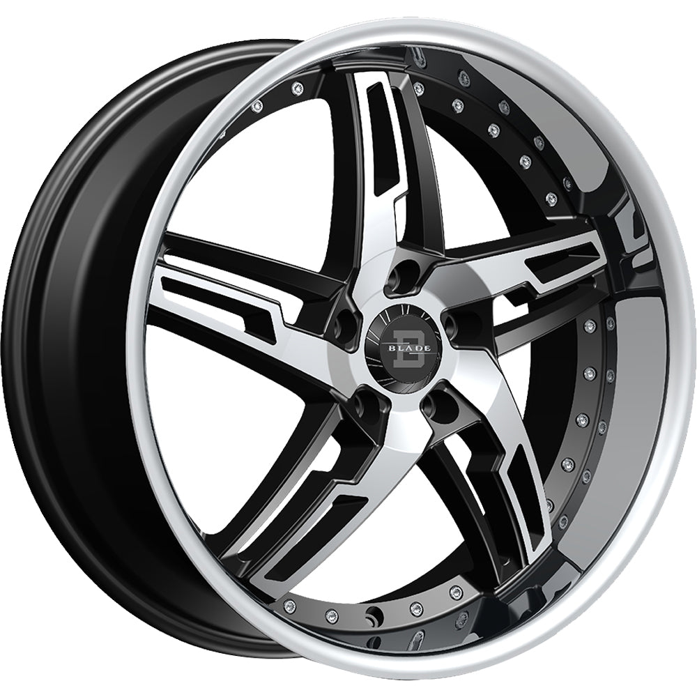 Blade Luxury Marcello Black Machined Wheel