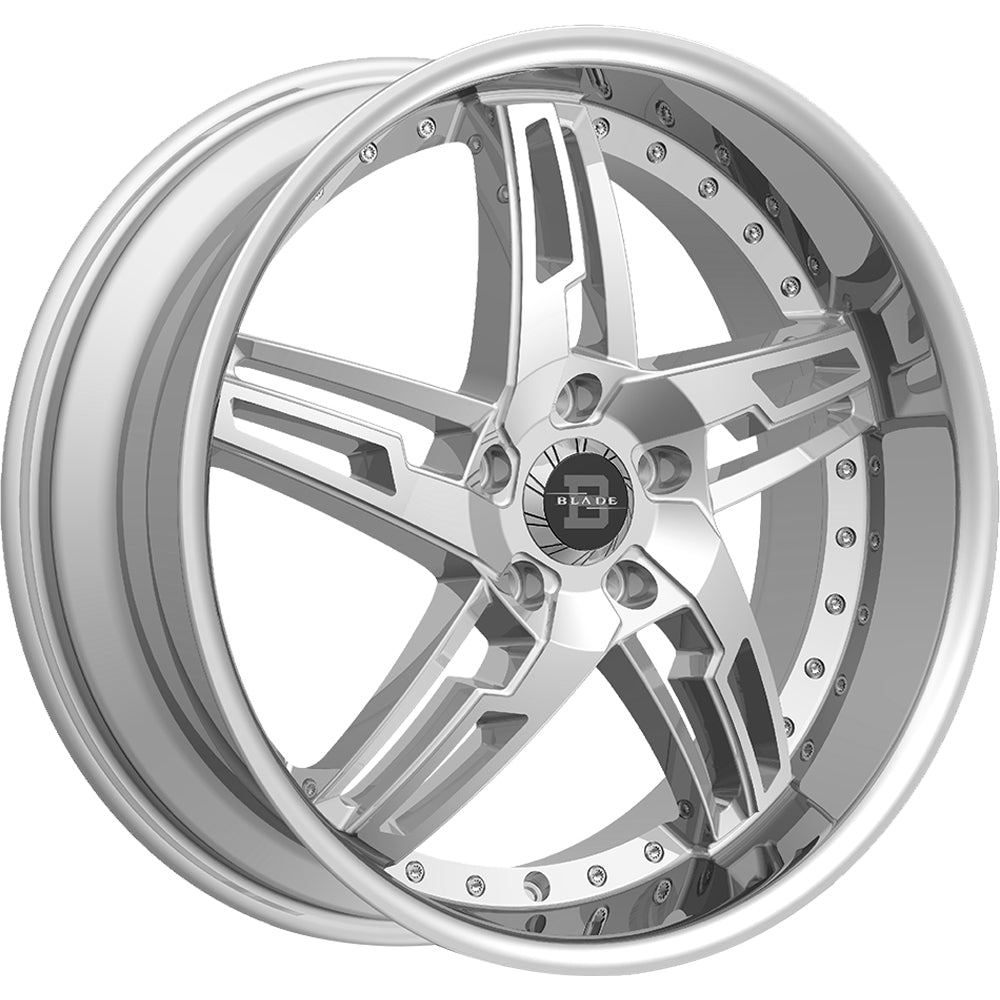Blade Luxury Marcello Silver Machined Wheel