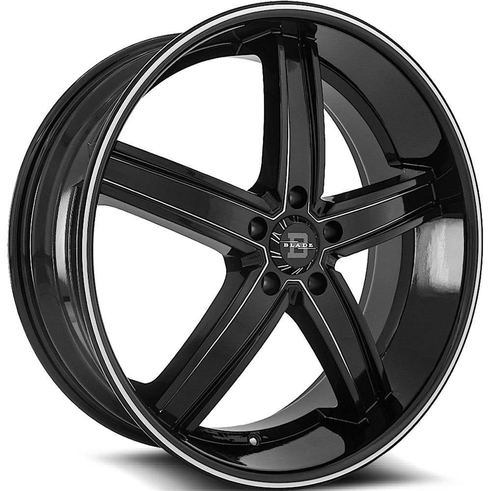 Blade Luxury Pharaoh Black Milled Wheel