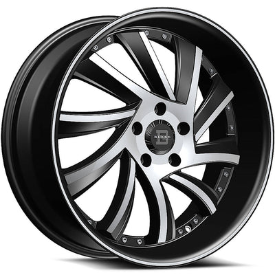 Blade Luxury Sliced Black Machined Wheel
