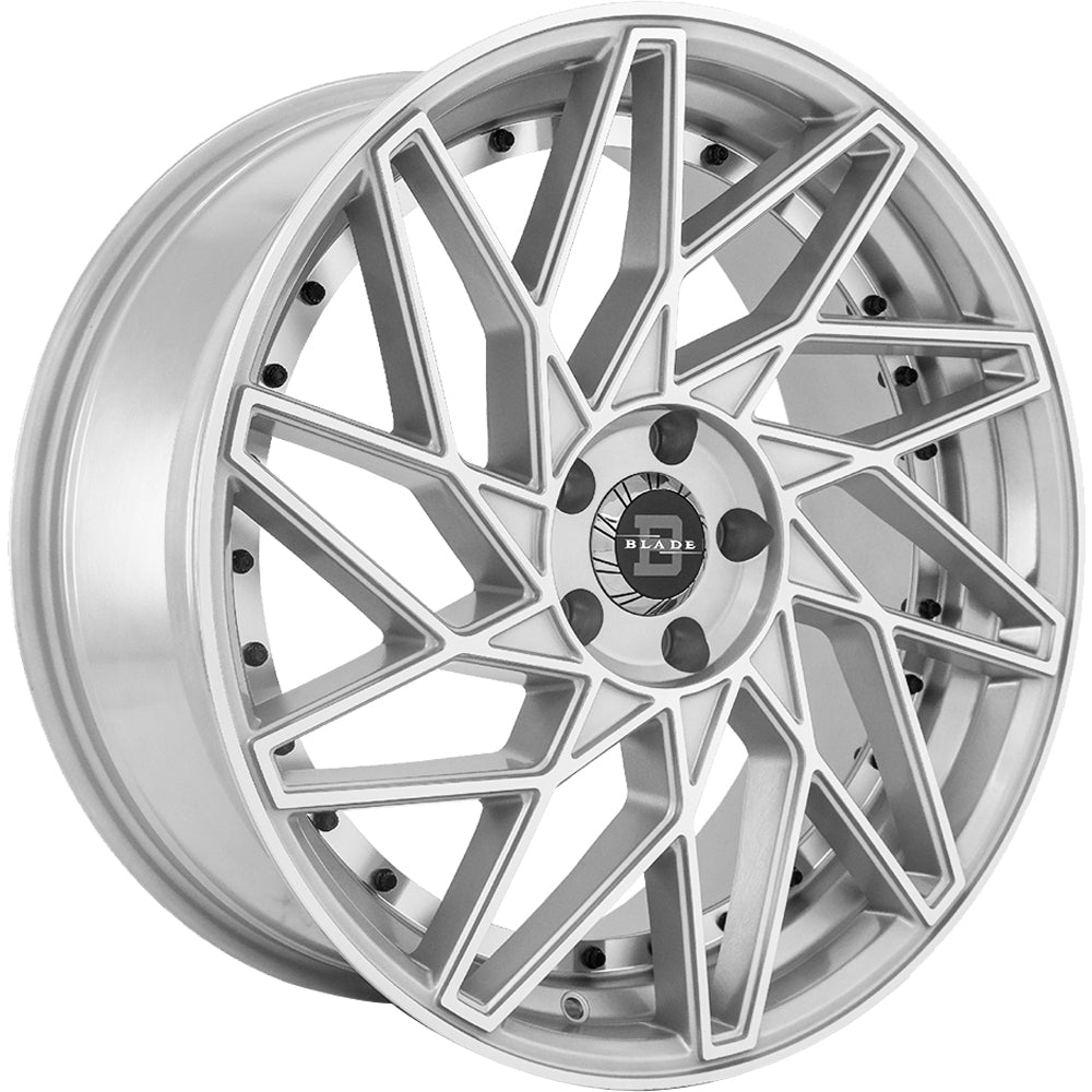 Blade Luxury Venzo Silver Machined Wheel
