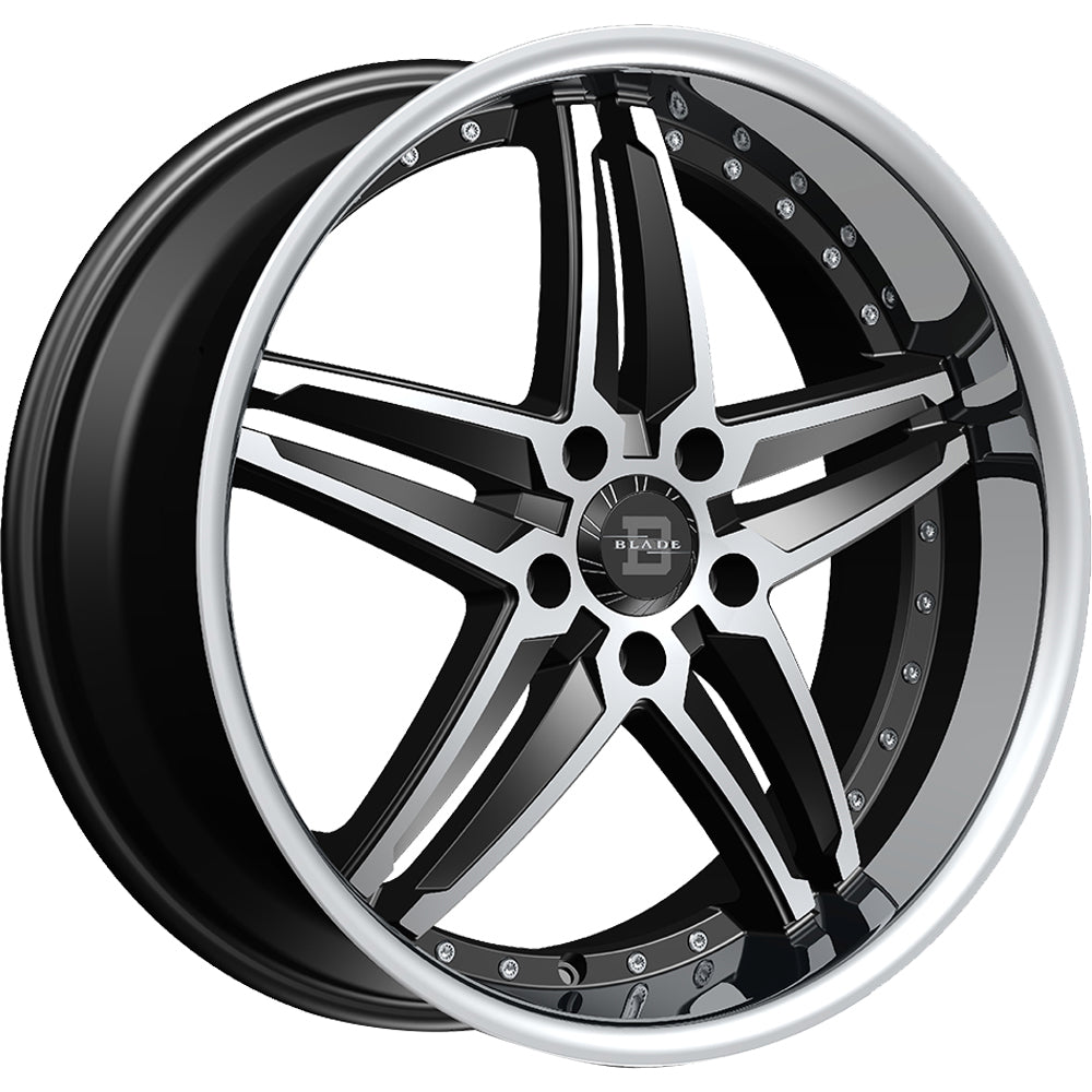 Blade Luxury Vera Black Machined Wheel