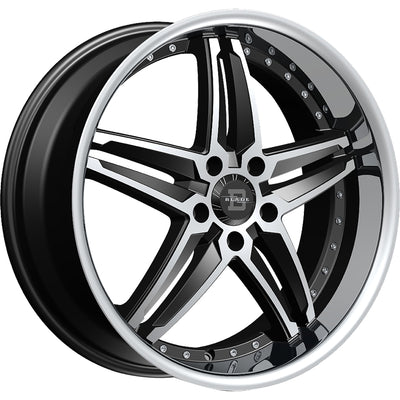 Blade Luxury Vera Black Machined Wheel
