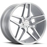 Blaque Diamond BD-17-5 Silver Machined Wheel