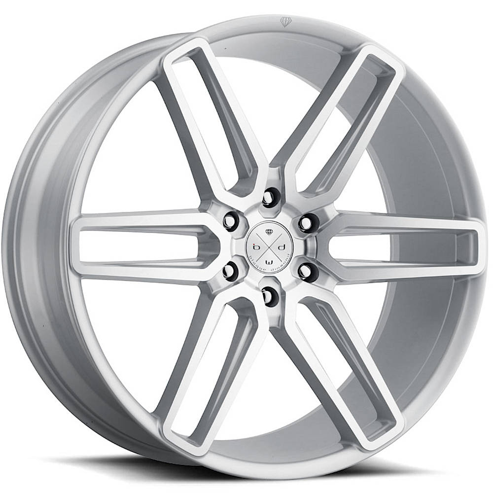 Blaque Diamond BD-17-6 Silver Machined Wheel