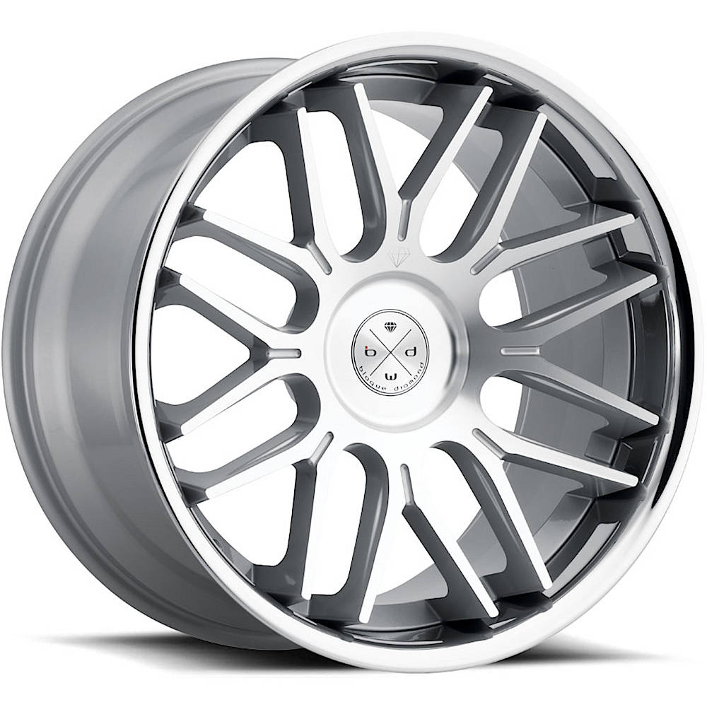 Blaque Diamond BD-27 Silver Machined Wheel