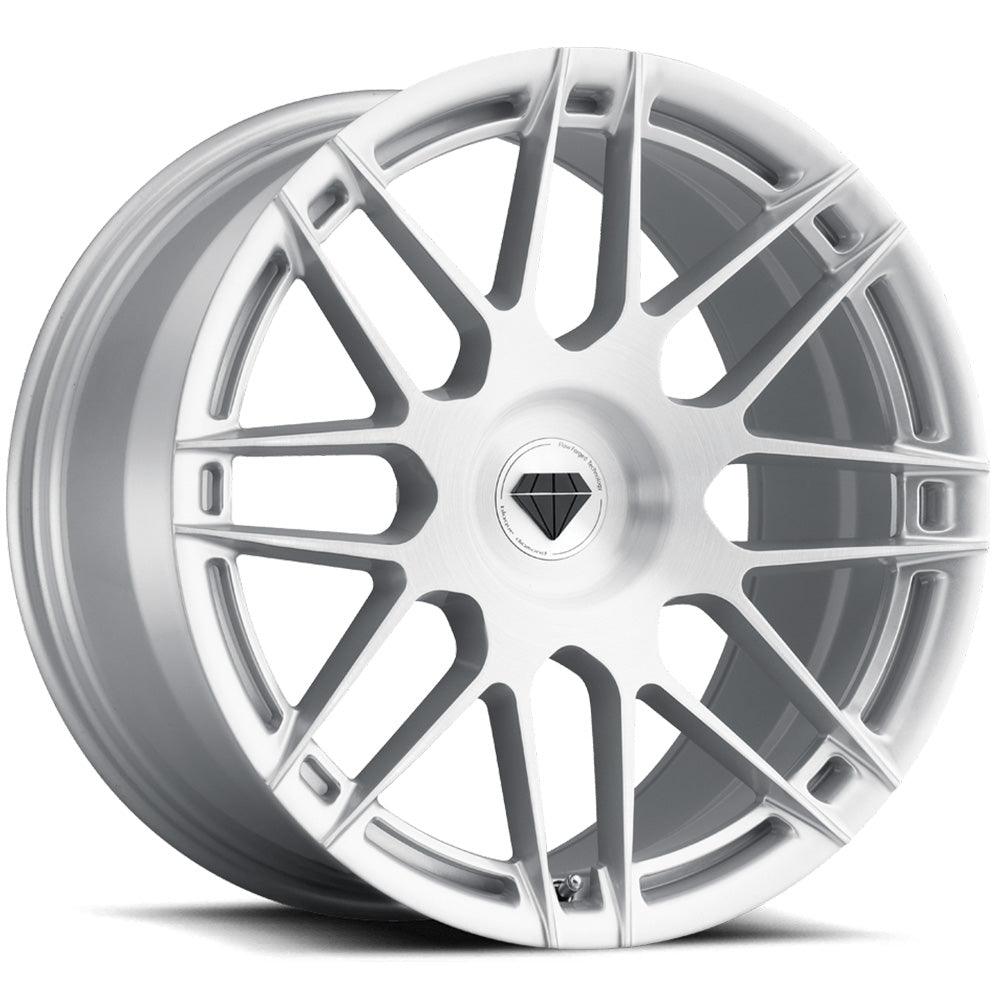 Blaque Diamond BD-F12 Silver Brushed Wheel