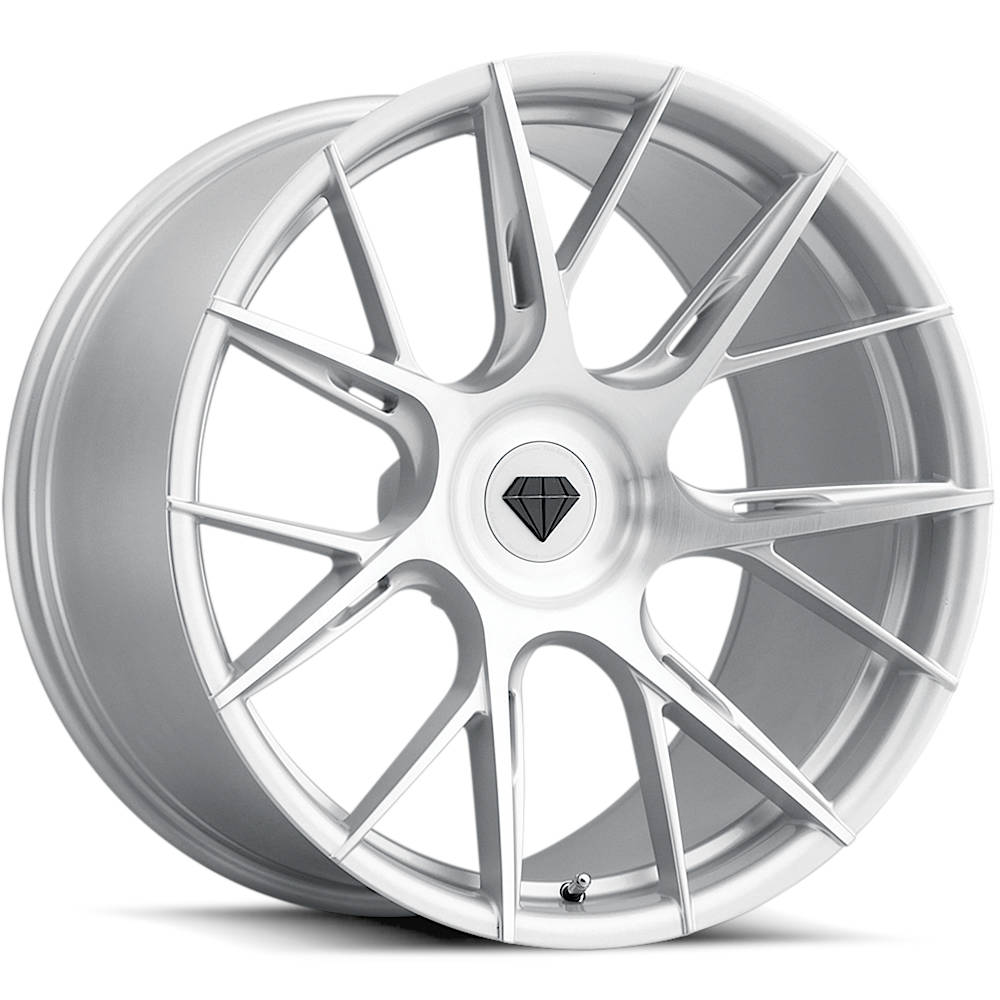 Blaque Diamond BD-F18 Silver Brushed Wheel