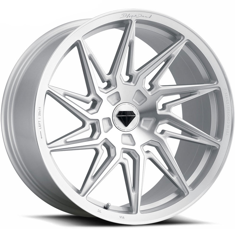 Blaque Diamond BD-F20 Silver Brushed Wheel
