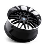 Beyern MESH 20x8.5 +20 Gloss Black Mirror Cut Lip premium Euro wheel