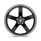 Beyern Rapp 18x9.5 +15 Gloss Black Mirror Cut Lip premium Euro wheel