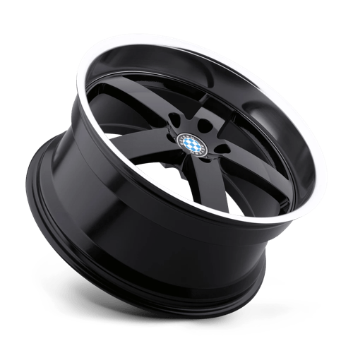Beyern RAPP 18x9.5 +25 Gloss Black with Mirror Cut Lip