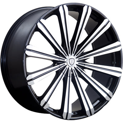 Borghini B18-M Black Machined Wheel