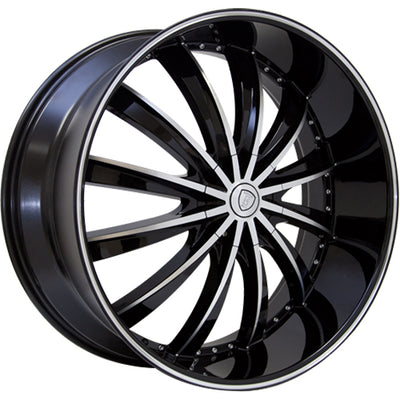 Borghini B19-M Black Machined Wheel