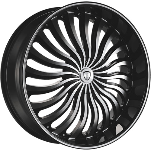 Borghini B24-M Black Machined Wheel