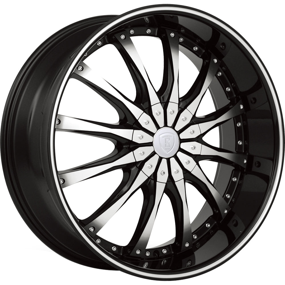 Borghini B8-M Black Machined Wheel