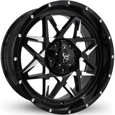 Buck Commander Caliber Black Milled Wheel