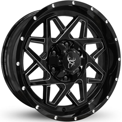Buck Commander Gridlock Black Milled Wheel