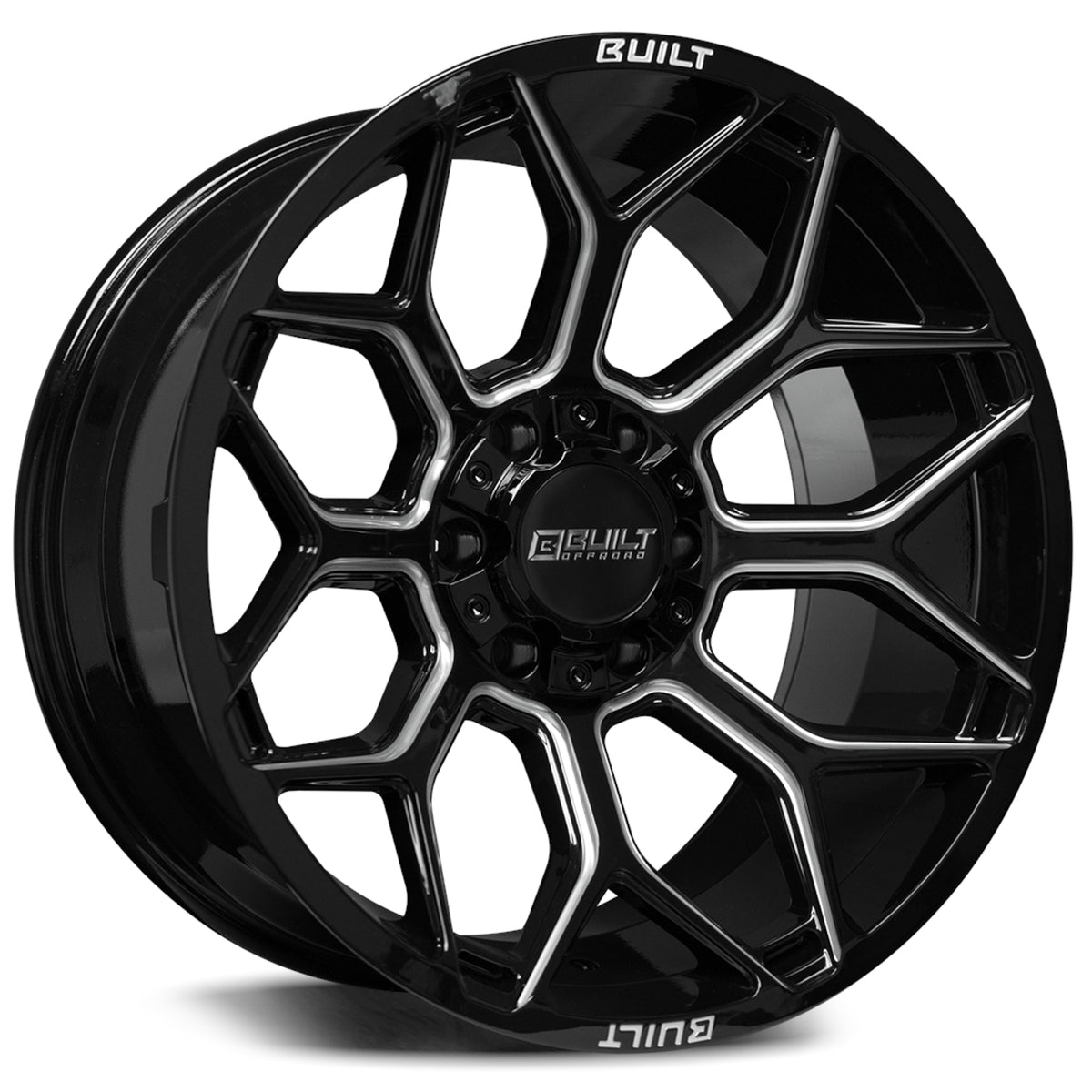 Built Offroad BTO-4 Black Milled Wheel