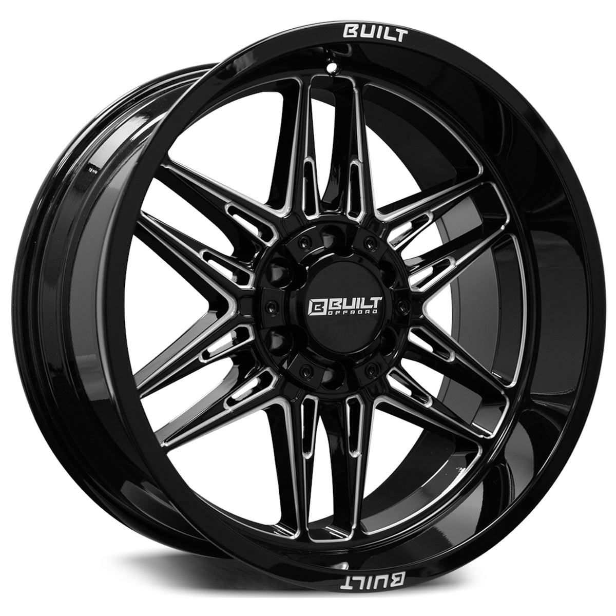 Built Offroad BTO-5 Black Milled Wheel