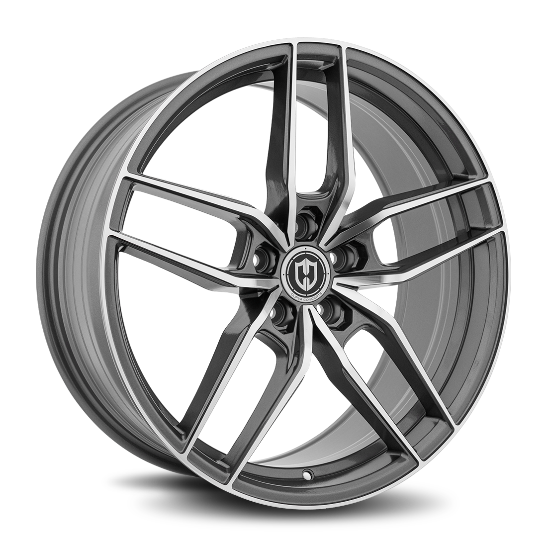 Curva CFF25 Gun Metal Machine Fa wheel
