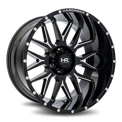 Hardrock Offroad Affliction Xposed  Black with Milled Sp wheel