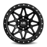 Hardrock Offroad H105 20x10 -19mm Matte Black with Black Beadlocks
