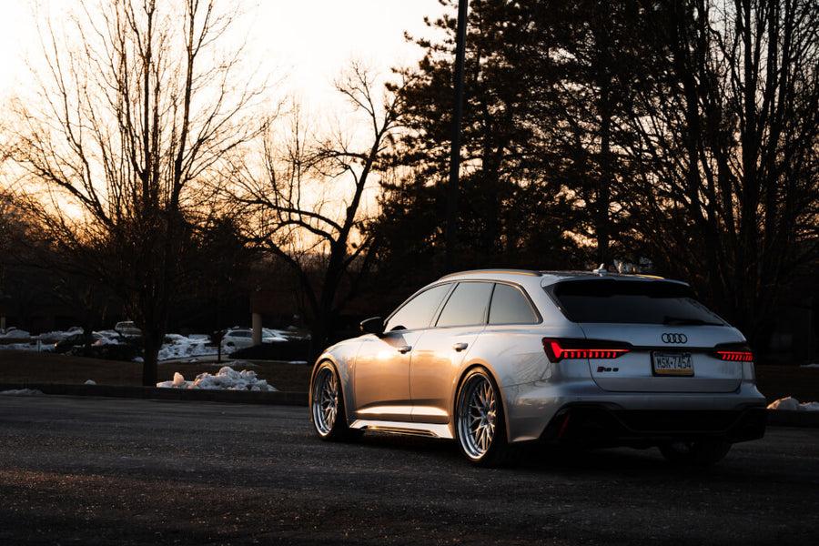 HRE 520 forged wheel on Audi RS 6 ON HRE 520 IN Frozen Polished Clear Polished Clear
