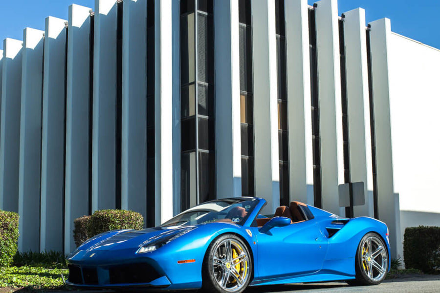 HRE P207 forged wheel on Ferrari 488 Spider