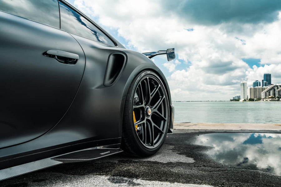 HRE R101 Lightweight forged wheel on Porsche 992 Turbo S Black