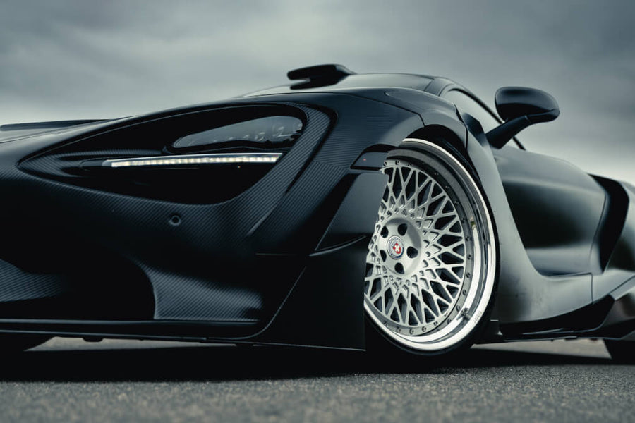 HRE 501 forged wheel on Mclaren 720S Exposed Carbon Widebody