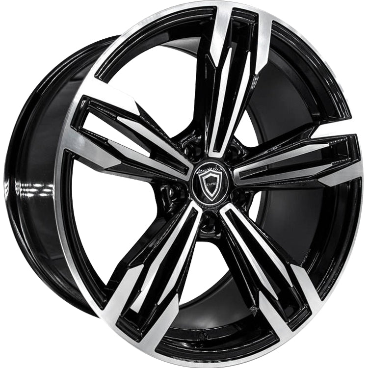 Capri Luxury C5111 Black Machined Wheel