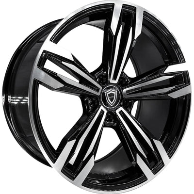 Capri Luxury C5111 Black Machined Wheel