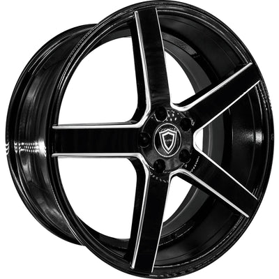 Capri Luxury C5178 Black Milled Wheel