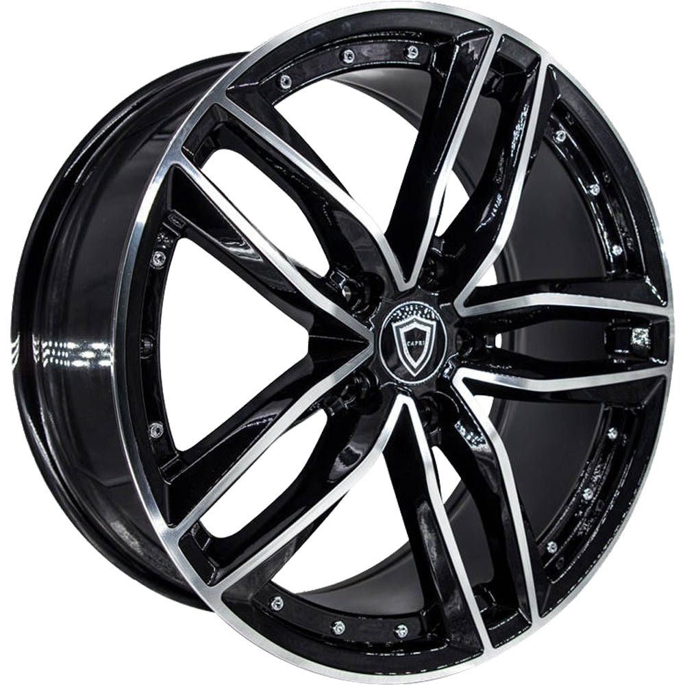 Capri Luxury C5228 Black Machined Wheel