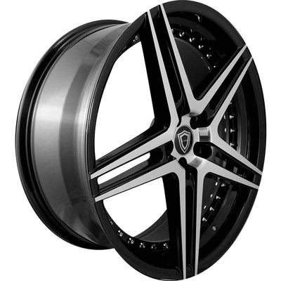 Capri Luxury C5260 Black Machined Wheel