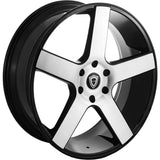 Capri Luxury C5288 Machined Black wheel