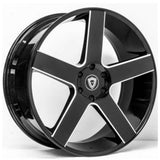 Capri Luxury C5288 Black Milled Wheel