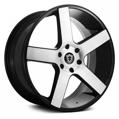 Capri Luxury C5288B Black Machined Wheel