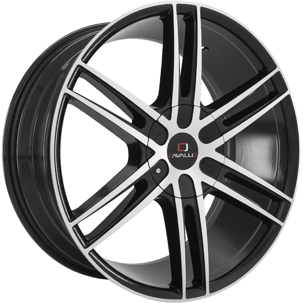 Cavallo CLV-20 Black Machined Wheel