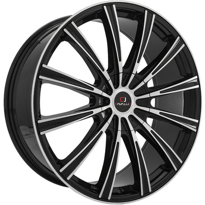 Cavallo CLV-23 Black Machined Wheel