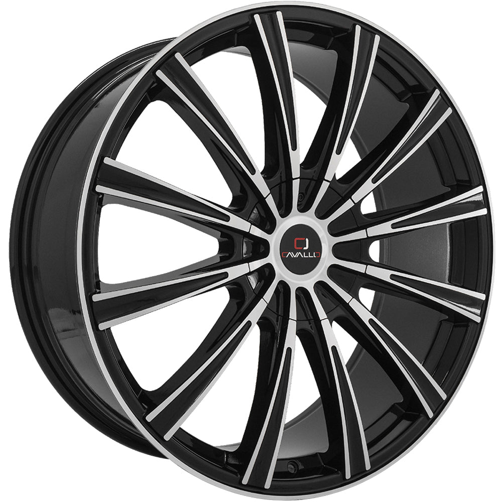 Cavallo CLV-23 Black Machined Wheel
