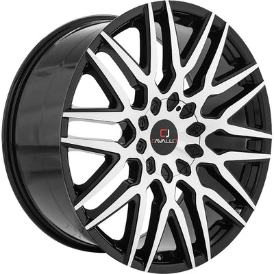 Cavallo CLV-24 Black Machined Wheel